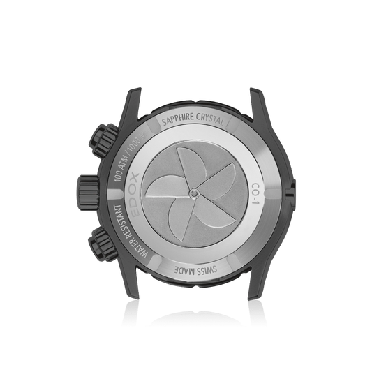 Montre Edox CO-1 Chronographe Quartz Noire 10242-TINGNR-GIDNR