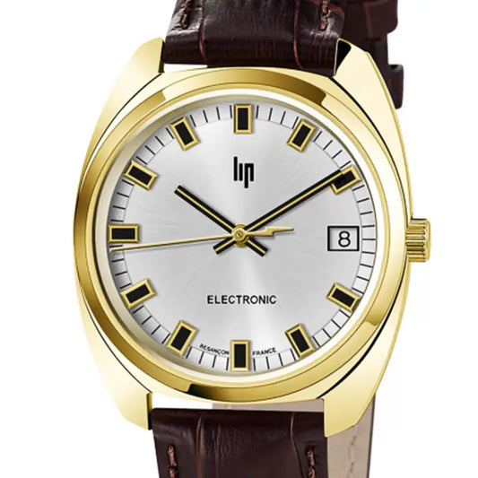 Montre Lip Général de Gaulle Classique plaqué or 35 mm 671022