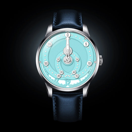 Montre Mandetbrote Secret Orbital Aqua Blue