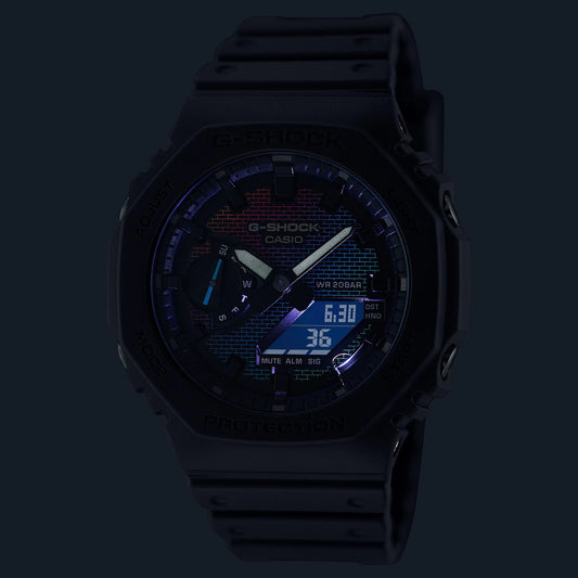 Montre Casio G-Shock Capsule Rainbow Brick Wall GA-2100RW-1AER