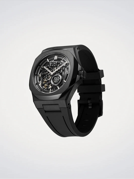 Montre D1 Milano Skeleton Jet Black SKRJ17
