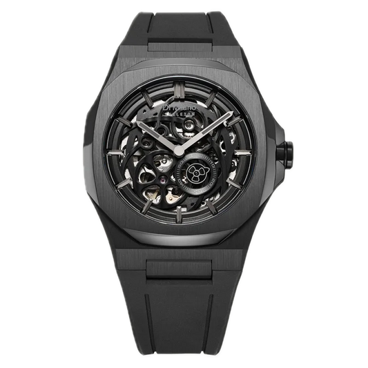 Montre D1 Milano Skeleton Jet Black SKRJ17