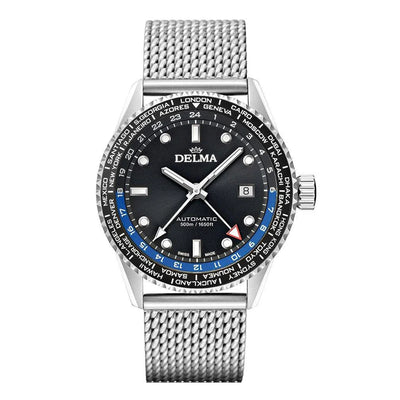 Image de Montre Delma Cayman Worldtimer Automatic Black 41801.710.6.031