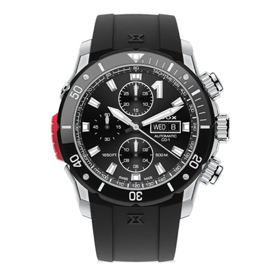 Image de Montre Edox CO-1 Chronographe Automatique Noire 01128-3NRCA-NN