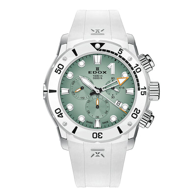 Image de Montre Edox CO-1 Chronographe Quartz Blanche 10242-TINBN-VIDNO