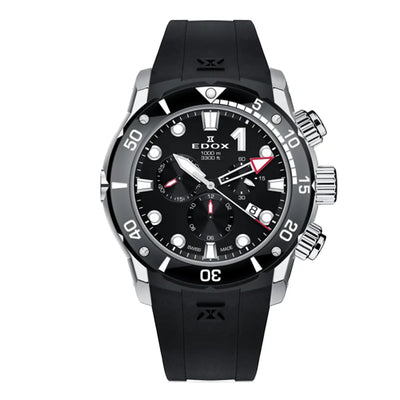 Image de Montre Edox CO-1 Chronographe Quartz Noire 10242-TIN-NIN