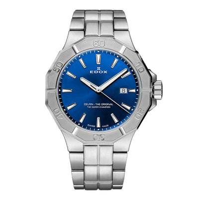 Image de Montre Edox Delfin Original Bleue 53021-3M-BUIN