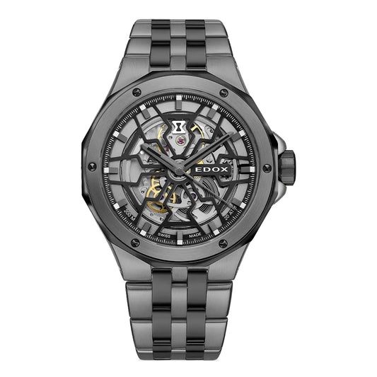 Montre Edox Delfin Original Mecano Grise 85303-357GNM-NGN