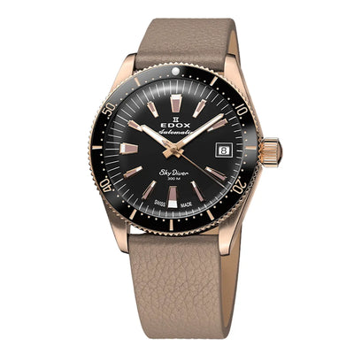 Image de Montre Edox Skydiver 38mm Noire 80131-37RNC-NI