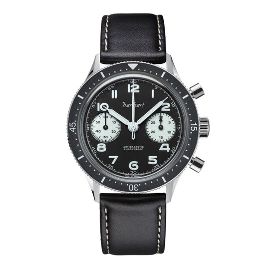 Montre Hanhart 415 ES Reverse Panda 39 mm H703.211-6428