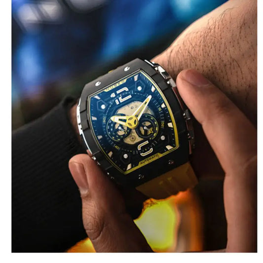 Montre Nubeo Magellan 24H Automatic Yellow Black NB-6087-08