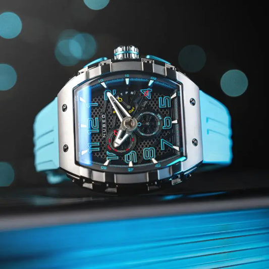 Montre Nubeo Magellan Chronograph Retrograde Aster Blue NB-6088-02