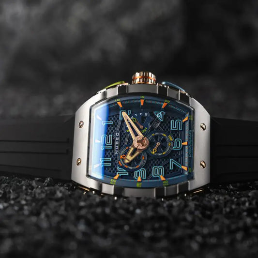 Montre Nubeo Magellan Chronograph Retrograde Asteroid Blue NB-6088-01