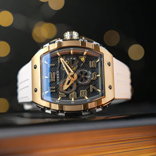 Montre Nubeo Magellan Chronograph Retrograde White Gold NB-6088-06