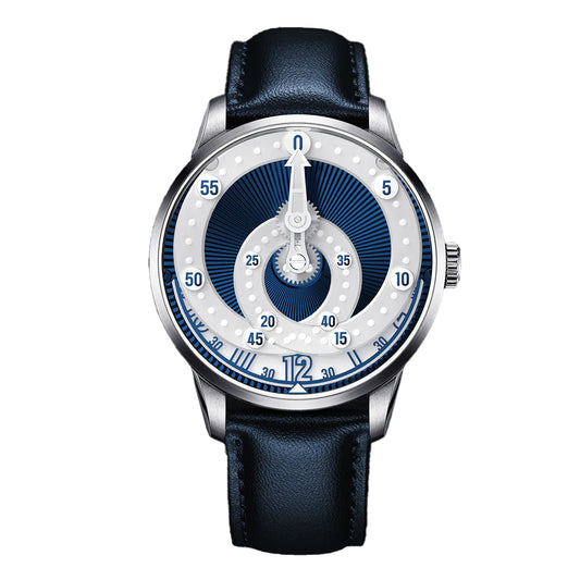 Montre Mandetbrote Secret Orbital Navy Silver