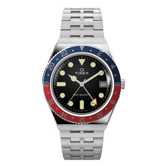 Montre Q Timex GMT 38 mm TW2V38000