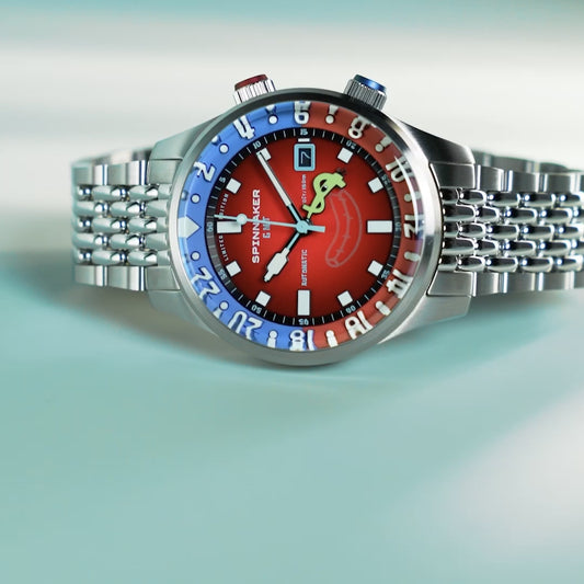 Montre Spinnaker Bradner GMT Mr. Krabs Rouge automatique SP-5162-22