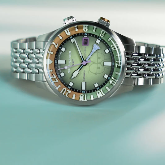 Montre Spinnaker Bradner GMT Carlo Tentacule Vert automatique SP-5162-33