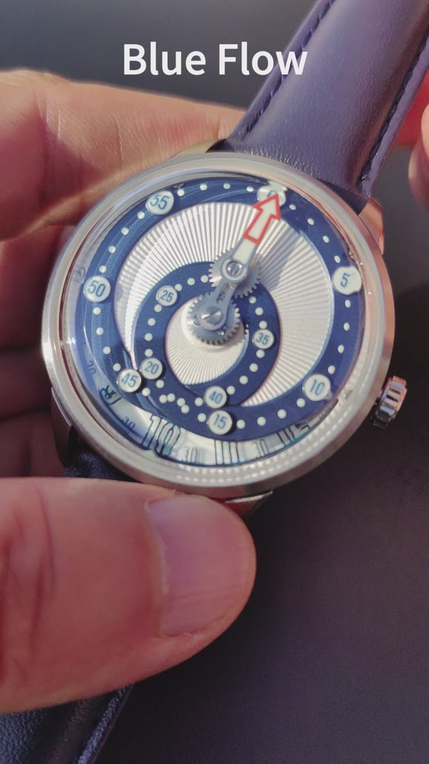 Montre Mandetbrote Secret Orbital Blue Flow