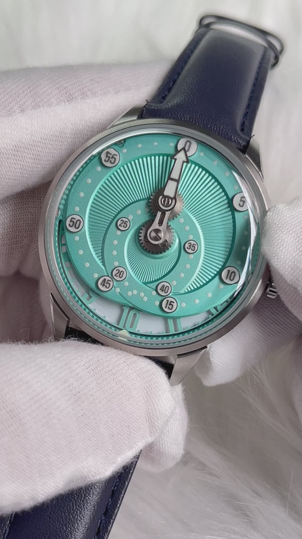 Montre Mandetbrote Secret Orbital Aqua Blue