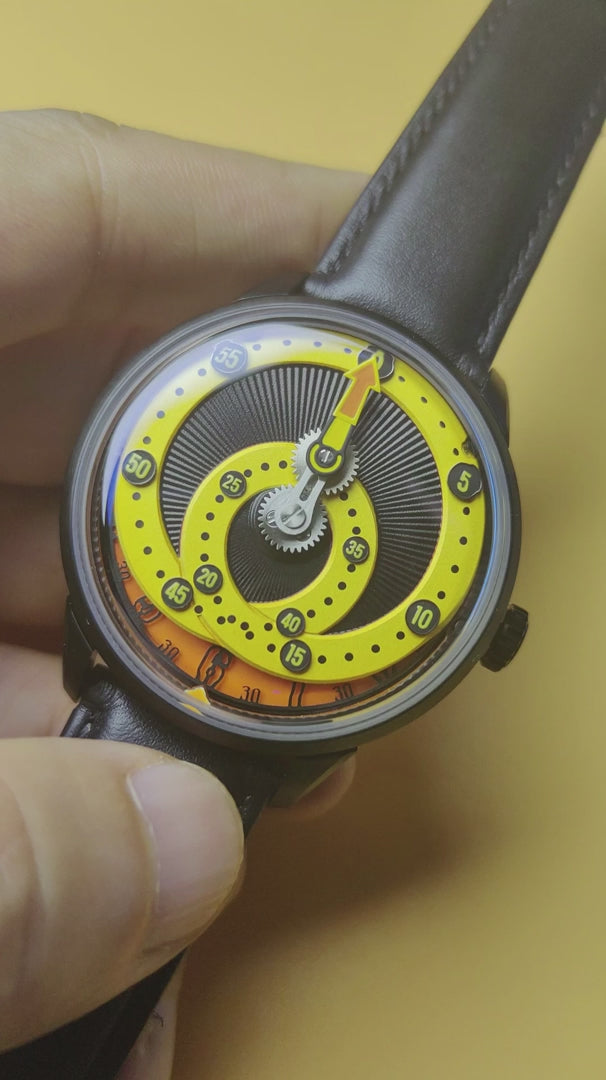 Montre Mandetbrote Secret Orbital Orange Crush