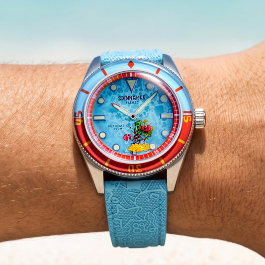 Spinnaker SP-5160-05 Krabs Blue portée au poignet